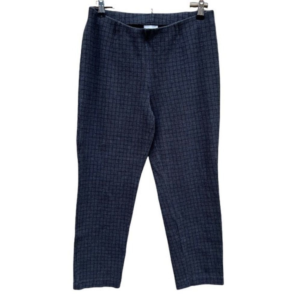 J. Jill slim ponte cotton blend gray square pants size M petite